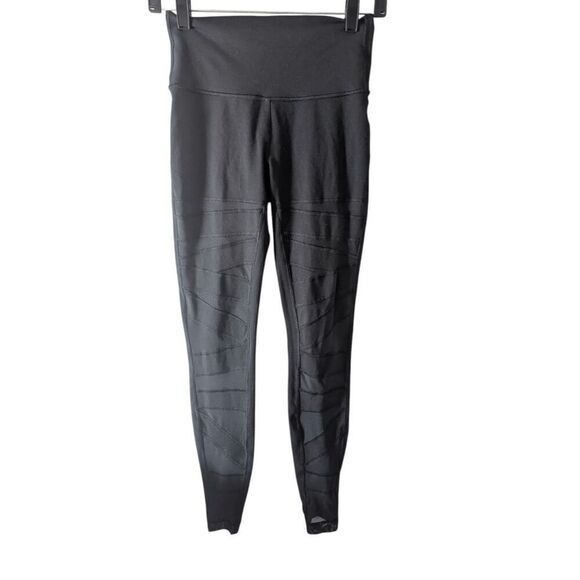 LULULEMON ATHLETICA Wunder Under Pant (High-Rise) 'Tech Mesh 28' In Black Size 6 - Picture 4 of 5